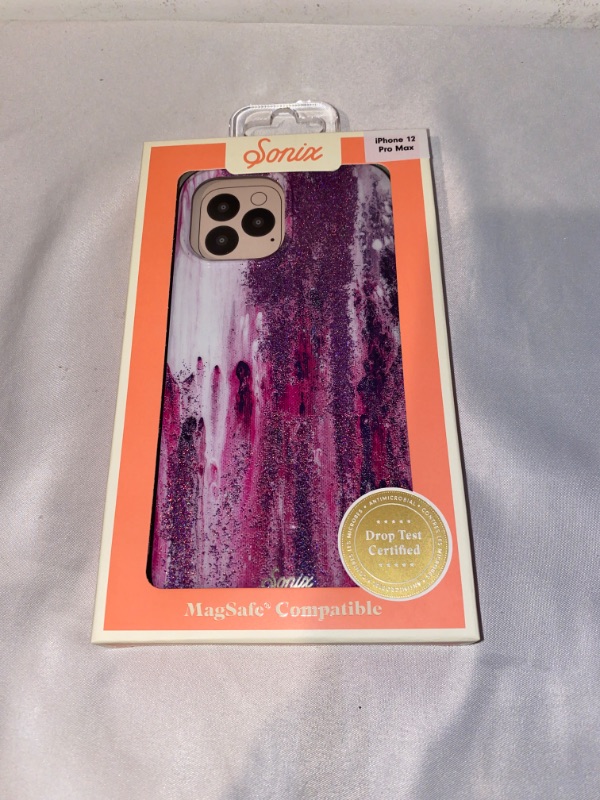 Photo 2 of Sonix Purple Rain Case for iPhone 12 Pro Max Featuring Built in Self-Aligning Compatibility with MagSafe Charging [10ft Drop Tested] Protective Acid Wash Glitter Case for Apple iPhone 12 Pro Max
NEW, FACTORY PACKAGING