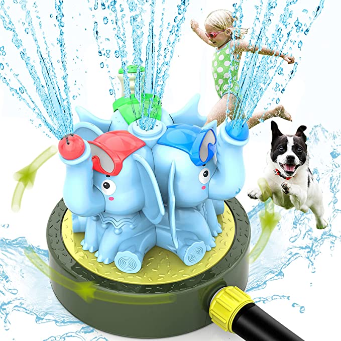 Photo 1 of Chriffer Kid Water Sprinkler Splash Play Toy for Yard for Toddler 1-10 Years Old Boy and Girl, Elephant Wiggle Sprayer Compatible with 3/4in Garden Hose - Sprays Up to 10ft High and 16ft Wide - Blue
FACTORY SEALED