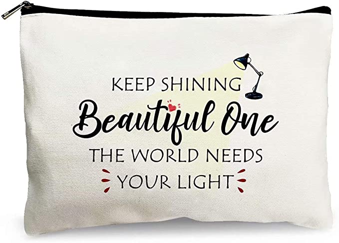 Photo 2 of 2PC LOT
Cosmetic Bags for Women - Keep Shining Beautiful One The World Needs Your Light - Funny Makeup Bag for Best Friends Bestie Sister Daughter Birthday Christmas Gifts

Gnome Valentine's Day Pillow Covers, 18X18 Inch Set of 4 Gnome Love Heart Car Home