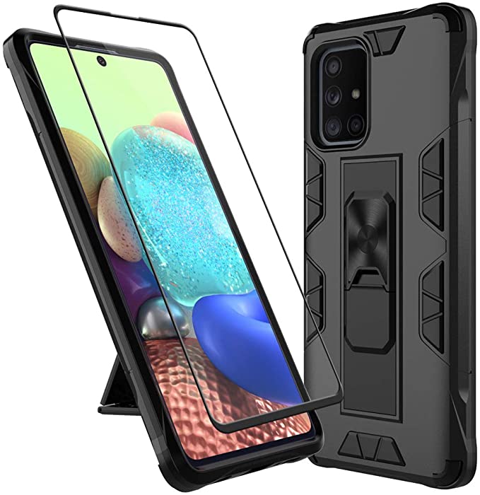 Photo 2 of 2PC LOT
Nuomaofly for Galaxy A71 5G Case [NOT for Verizon A71 5G UW] with Screen Protector, [Military Grade] Hybrid Armor Built-in Kickstand Magnetic Car Mount Support for Galaxy A71 5G (Black)

JÁNVIO Liquid Silicone Case Compatible with iPhone 12/12 Pro