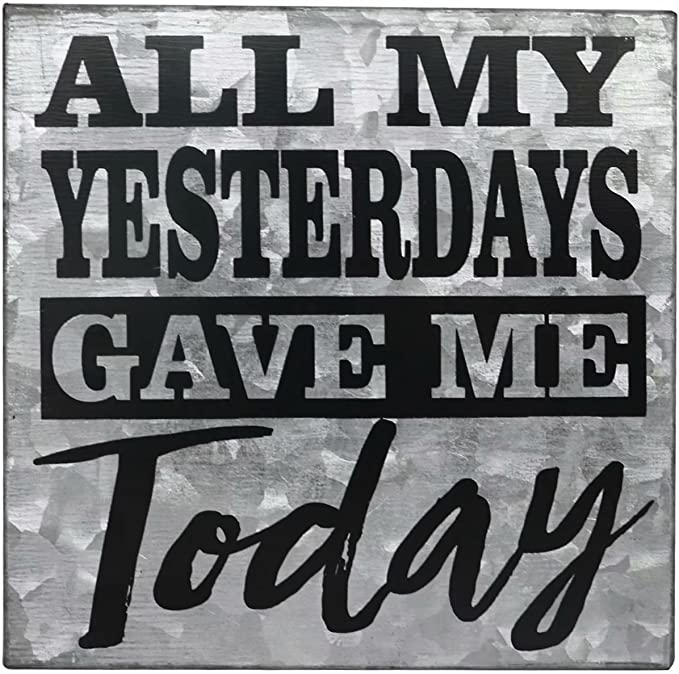 Photo 2 of 2PC LOT
SANY DAYO HOME 6 x 6 inches Retro Galvanized Sheet Box Sign with Inspirational Saying for Office and Home Decor - All My Yesterday Gave Me Today

S5 Wallet Case, Galaxy S5 Case, MagicSky Premium PU Leather Flip Folio Case Cover with Wrist Strap,Ca
