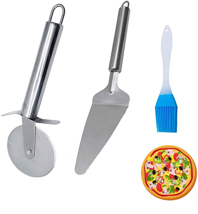 Photo 1 of 2PC LOT
WantGor Pizza Cutter Wheel Pizza Server Set, Quality Stainless Steel Pizza Cutter, Non Slip Stainless Steel Sharp Pizza Slicer Cutter, Ideal For Pizza, Waffles, Cookies Pies and Dough

Klickpick Home Compact Deep Cleaning Toilet Bowl Brush and Hol