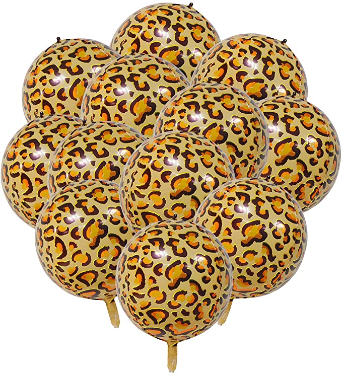 Photo 1 of 12 Pack Leopard Balloons, 22 Inches Foil Cheetah Balloons for Tropical Party Decorations, Leopard Print Balloons for Leopard Party Decorations Safari Birthday Jungle Theme Party Supplies Animal Themed Party
FACTORY PACKAGED