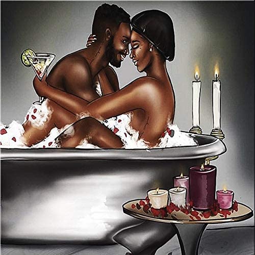 Photo 1 of 2PC LOT
DIY 5D Full Drill American Native African Lovers Couple Bath Shower Square Diamond Painting by Number Kits for Adults Crystal Rhinestone Cross Stitch Pictures for Wall Decoration 40x40cm/16x16in, 2 COUNT
FACTORY PACKAGED