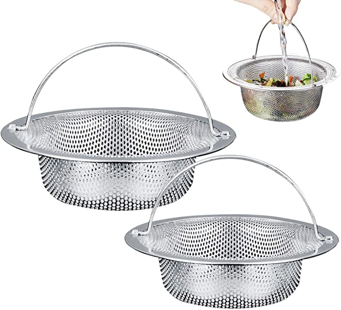 Photo 1 of 2PC LOT
2 Pack Kitchen Sink Drain Strainer, Stainless Steel Sink Stopper, Sink Strainer Basket with Handle, Mesh Metal Sink Strainer for Kitchen Sinks, Wash Basin, Floor Drain Balcony Drain Hole

2 Pack Kitchen Sink Drain Strainer, Stainless Steel Sink St