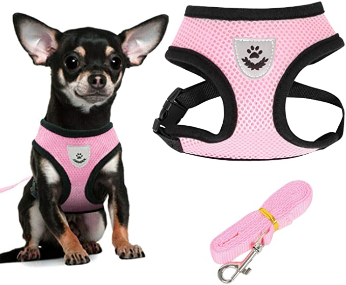 Photo 1 of 2PC LOT
Emoly Soft Mesh Dog Harness Vest, X-Large Dog Harness, Night Reflective Adjustable Mesh Harness with Padded Vest and Leash?PinK) 2 COUNT
SIZE XL 