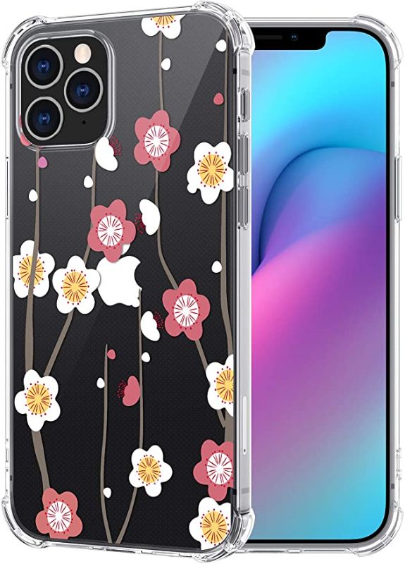 Photo 1 of 2PC LOT
Flocute Clear Floral Case Compatible with iPhone 12 Clear Floral Case Flower Pattern Slim Lightweight Soft TPU Cute Case with Extra Corner Phone Case Replacement for iPhone 12/12 Pro (Plum Flower), 2 COUNT