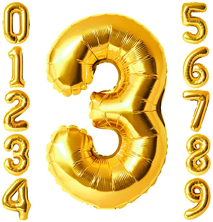 Photo 2 of 4PC LOT
40 Inch Gold Jumbo Digital Number Balloons Huge Giant Balloons Foil Mylar Number Balloons for Birthday Party, Wedding, Bridal Shower, Engagement, Anniversary (Number 4, 40 Inch)

40 Inch Gold Jumbo Digital Number Balloons Huge Giant Balloons Foil 