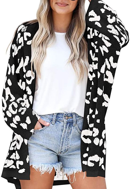 Photo 1 of LAICIGO Women’s Leopard Chunky Knit Cardigans Open Front Long Sleeve Oversized Sweaters Outwear
SIZE M
FACTORY PACKAGED