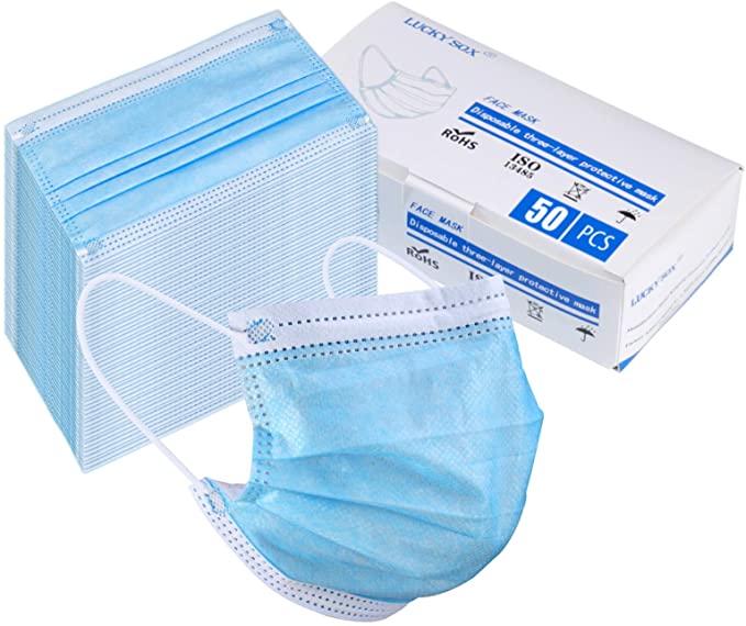 Photo 2 of 2PC LOT
5 Pack CDC Vaccination Card Protector 4X3 Inches, Immunization Record Vaccine Cards Holder Horizontal Badge ID Name Tag, Clear Vinyl Plastic Sleeve with Waterproof Type Resealable Zip (5)

Disposable Face Mask, Lucky Sox 3-Ply Facial Cover Masks w