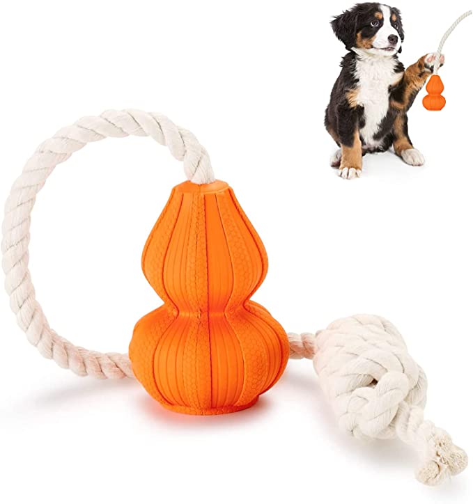 Photo 2 of 2PC LOT
PEGIETOWN Hard Dog Chew Toys - Dog Bones, Natural Rubber Super Tough Poultry Leg Shape Toys for Puppy Medium,Dog Chew Toys for Average Chewers Large Breed ( Beef Flavor)

Dog Rope Toy, Interactive Puppy Chew Toys for Aggressive Chewers Small and M