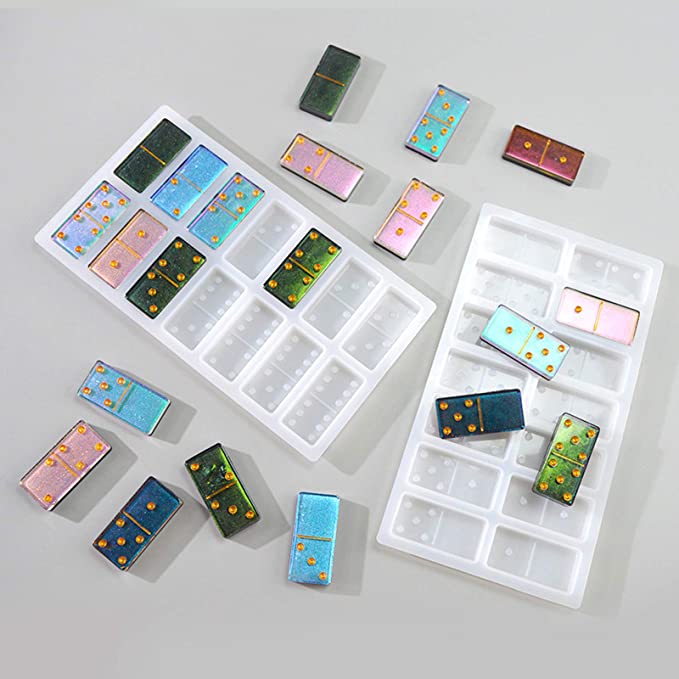 Photo 2 of 2PC LOT
anccer Compatible with LG stylo 7 4G Case [Colorful Series] Slim Thin Hard Cover for LG stylo 7 4G (Black)

Epoxy Resin Molds 2 Pcs Domino DIY Resin Craft, Silicone Casting Mold for Pendant/Jewelry Dominoes Game Molds - 28 Cavities
