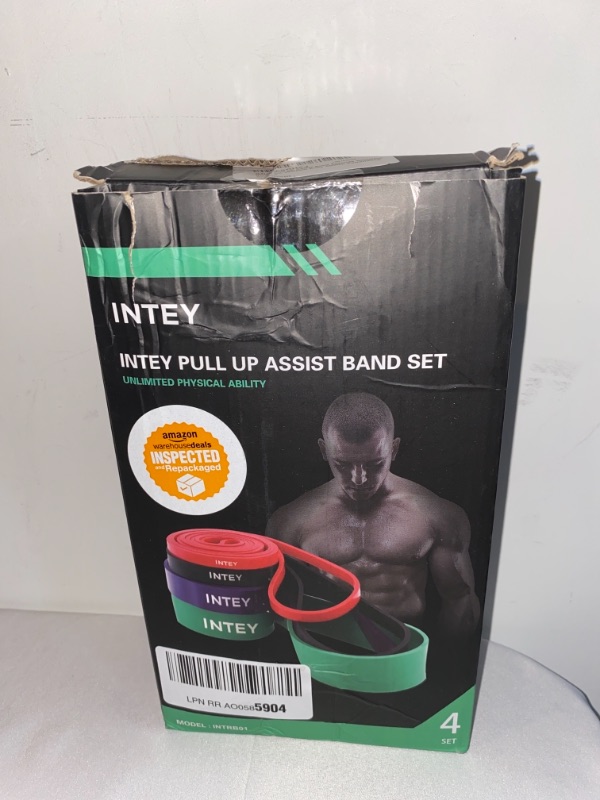 Photo 1 of  Resistance Bands Set,Pull Up Assistance Bands for Body Stretching.Workout Exercise Bands for Powerlifting, Resistance Training, Physical Therapy,Mobility Home Workouts (Set-4)
FACTORY SEALED 