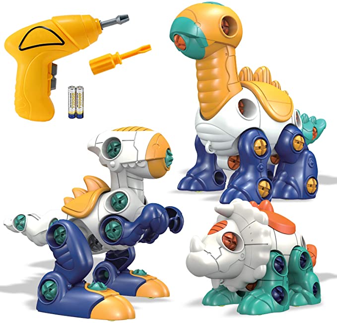 Photo 1 of LeonMake Take Apart Dinosaur Toys: 3 Pack Building Construction Kits with Electric Drill | Kids Stem Learning Game Set | Birthday Gift for Toddler Preschool Age 3 4 5 6 Year Old Boys
FACTORY SEALED