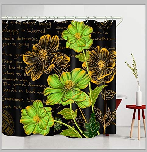 Photo 1 of 
Click image to open expanded view






BOVEU Spring Floral Shower Curtain, Waterproof Washable Decorative Bathroom Curtain