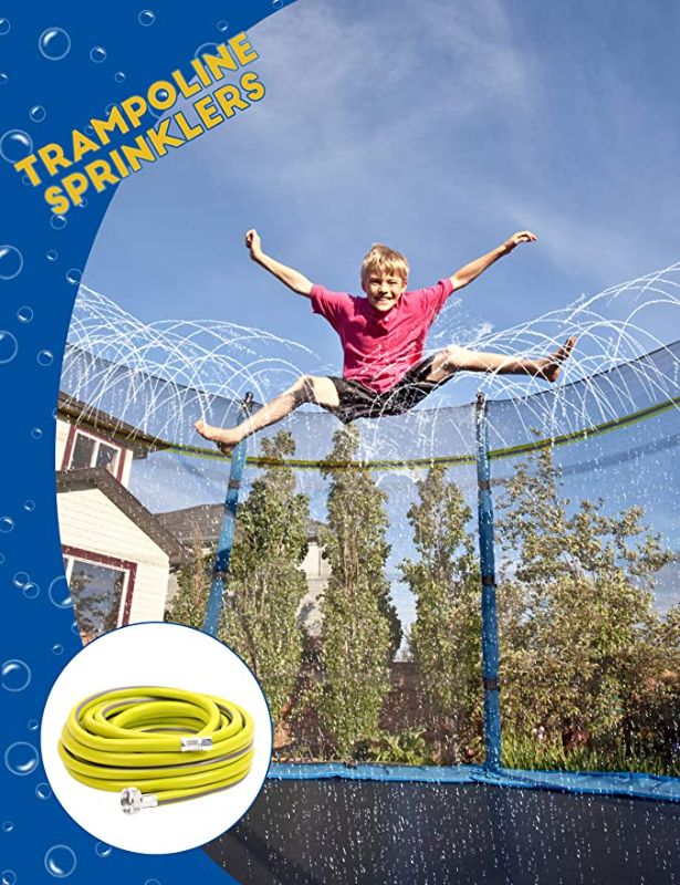 Photo 1 of Blafly Trampoline Sprinklers-Trampoline Water Sprinklers, Summer Toys for Yard Kids Outdoor Spray Water Park for Summer Fun-Attach Free Security Tool for Install (33ft)
FACTORY PACKAGED 