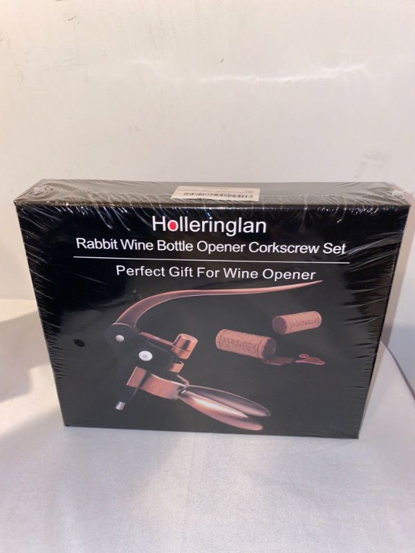 Photo 1 of Wine Bottle Opener Corkscrew Set-[2020 Upgraded] Holleringlan Wine Opener Kit With Foil Cutter,Wine Stopper And Extra Spiral
FACTORY SEALED