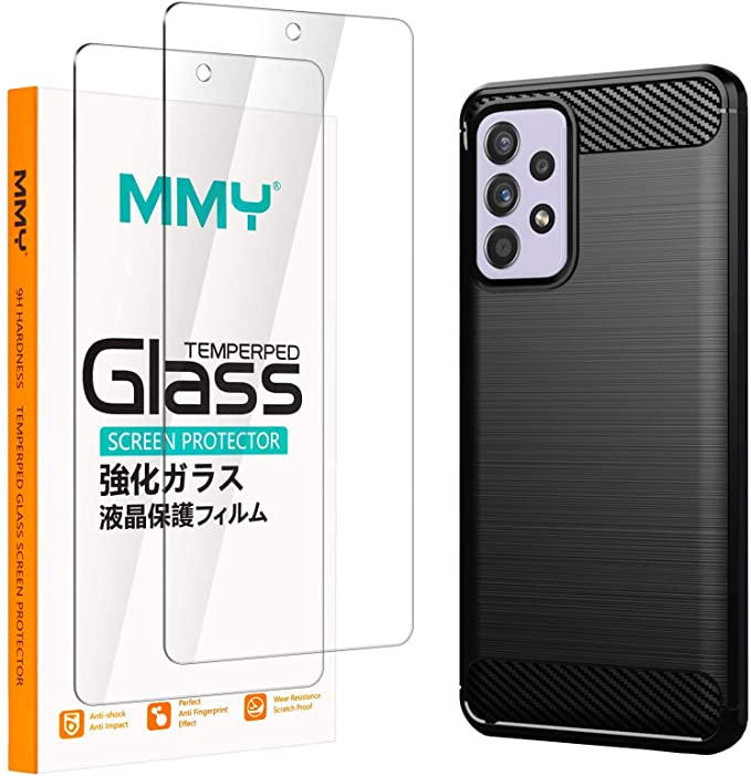 Photo 1 of 2PC LOT
[2 + 1 Pack] MMY Compatible with Samsung Galaxy A72 5G / 4G Screen Protector + Galaxy A72 5G / 4G Case Tempered Glass Film HD Clarity 9H Hardness Bubble Free Scratch Resistant - Clear, 2 COUNT