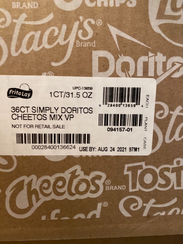 Photo 3 of Simply Doritos & Cheetos Mix Variety Pack, 36 Count
EXP 08/24/2021