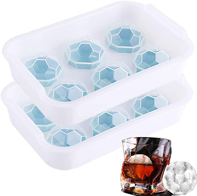 Photo 1 of 3PC LOT
Ice Cube Trays,Silicone Ice Cube Tray with Lid 2 Pack, Sphere Ice Molds , BPA Free, 3 COUNT