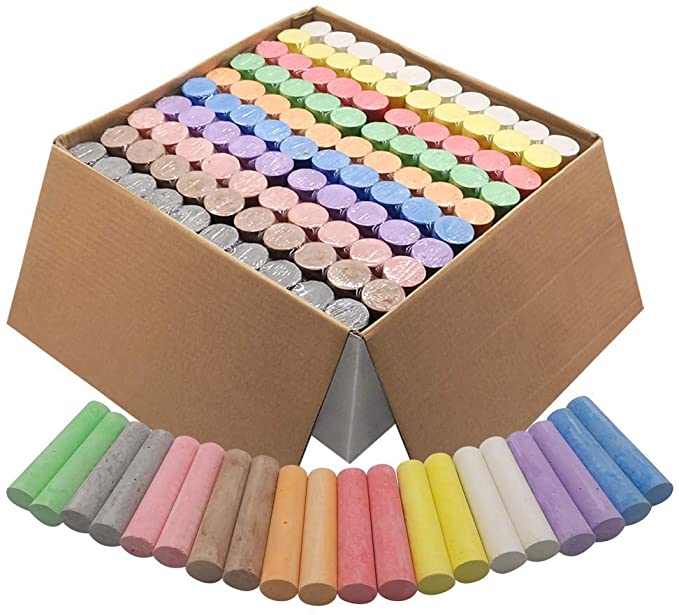 Photo 1 of Sidewalk chalk 100 counts-10 colors washable outside chalk
FACTORY SEALED