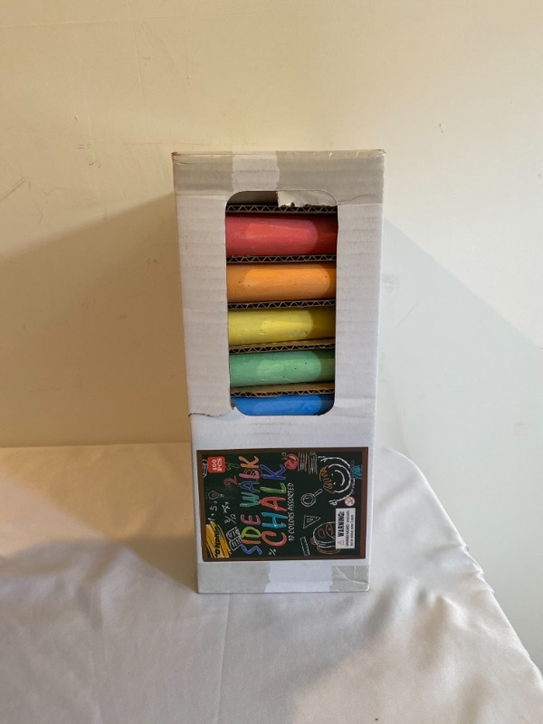 Photo 2 of Sidewalk chalk 100 counts-10 colors washable outside chalk
FACTORY SEALED