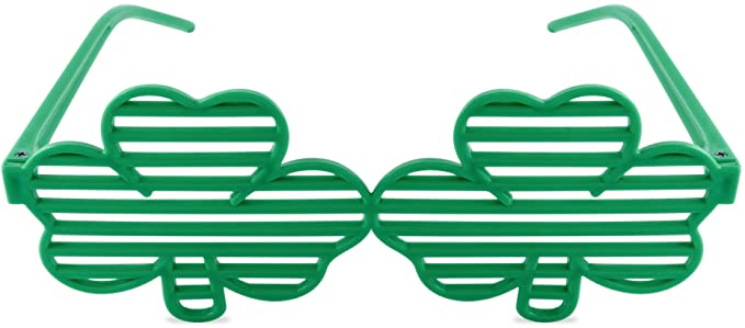 Photo 1 of 2PC LOT
St. Patricks Day Shamrock Four Leaf Clover Design Green Lucky Plastic Shutter Glasses Shades Sunglasses Eyewear for Party Props, Decoration

Rcanedny 30 Pieces Independence Day Star Hanging Ornament 4th of July Patriotic Hanging Star Ornament for 