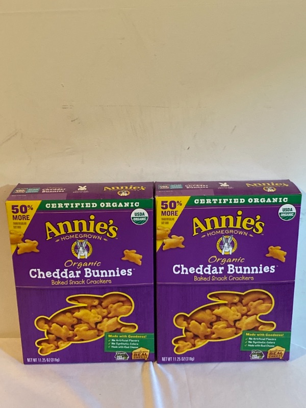 Photo 3 of 5PC LOT
Pop Weaver Kettle Corn Microwave Popcorn 14.04 Oz, 6 Ct, 3 BOXES
EXP 10/28/2021

Annie's Organic Cheddar Bunnies Baked Snack Crackers, 11.25 oz, 2 COUNT
EXP 10/16/2021