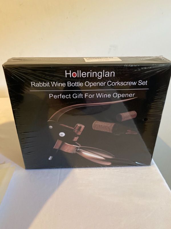 Photo 2 of Wine Bottle Opener Corkscrew Set-[2020 Upgraded] Holleringlan Wine Opener Kit With Foil Cutter,Wine Stopper And Extra Spiral
FACTORY SEALED