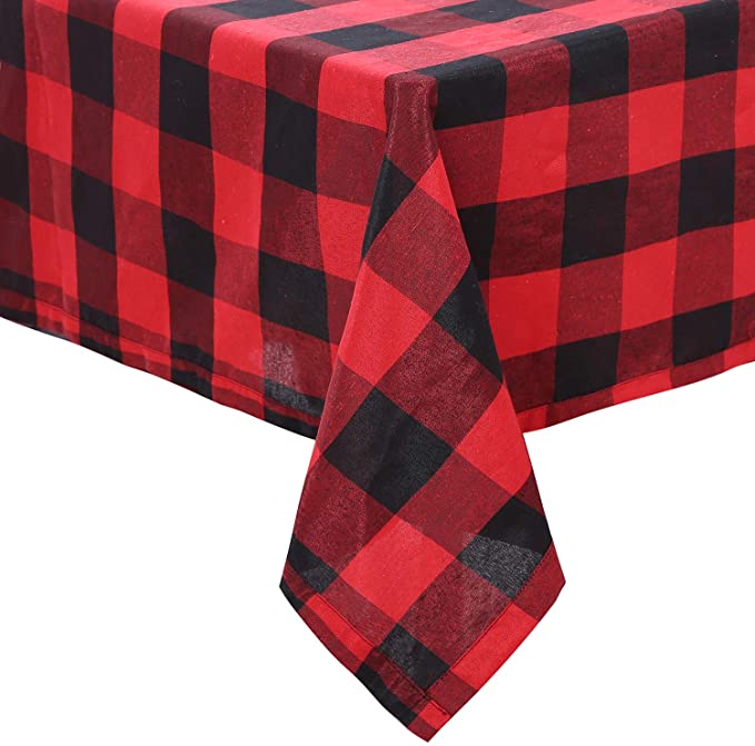 Photo 1 of 60 x 126 Inch Rectangle Checkered Tablecloth, Waterproof and Wrinkle Resistant Table Cloth,Gingham Buffalo Plaid Tablecloths for Picnic, Dinner and Party