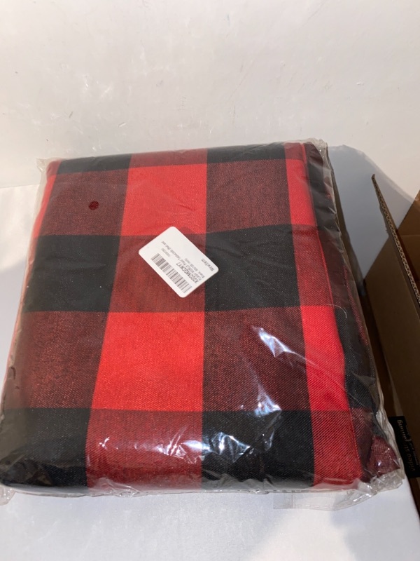 Photo 2 of 60 x 126 Inch Rectangle Checkered Tablecloth, Waterproof and Wrinkle Resistant Table Cloth,Gingham Buffalo Plaid Tablecloths for Picnic, Dinner and Party