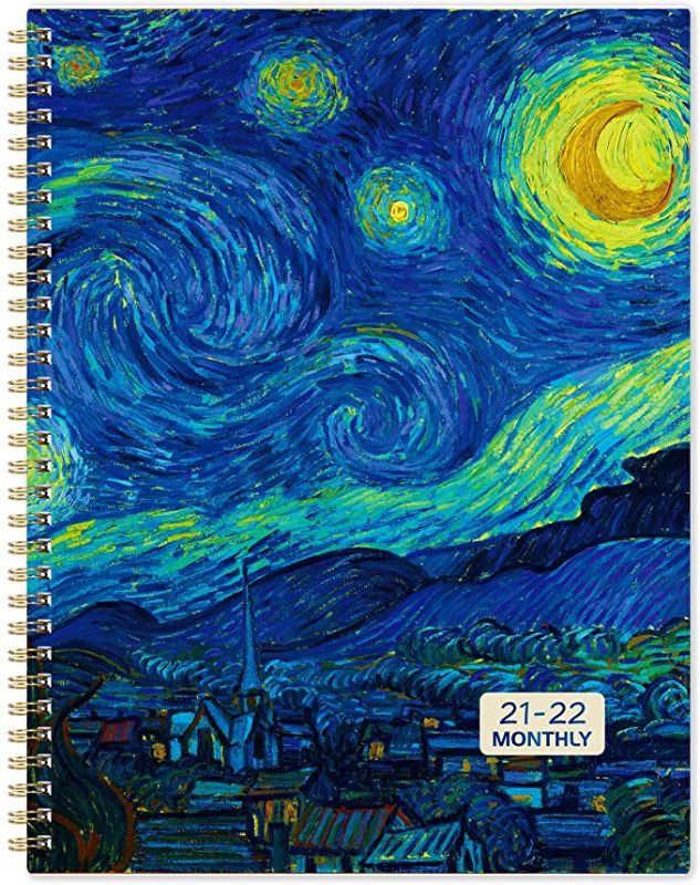 Photo 1 of 2PC LOT
2022 Monthly Planner - 18 Monthly Planner 2022 with Tabs, Jul 2021 - Dec 2022, 9" x 11", 13 Note Pages, Twin-Wire Binding, Two-Side Pocket, Perfect Organizer

2021-2022 Planner - 2021-2022 Weekly & Monthly Planner July - June with Flexible Hardcov