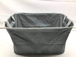 Photo 2 of CleverMade Space Saving Collapsible Laundry Basket, Gray