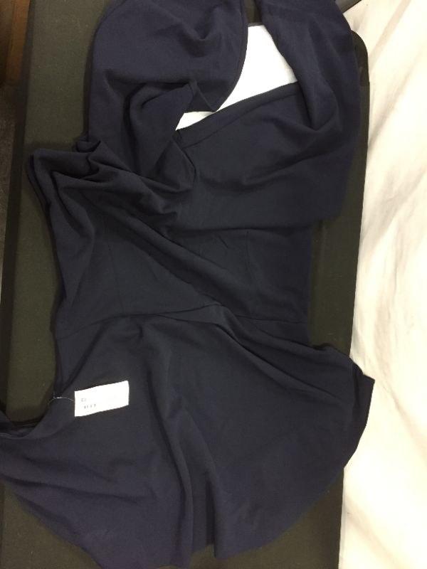 Photo 1 of  Women's ALEXIA ADMOR Athena Draped One-Shoulder Jumpsuit, Size: XL, Blue