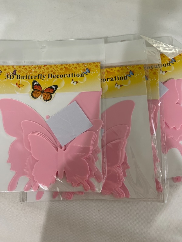 Photo 1 of 3D BUTTERFLY DECORATION 5 PACK 