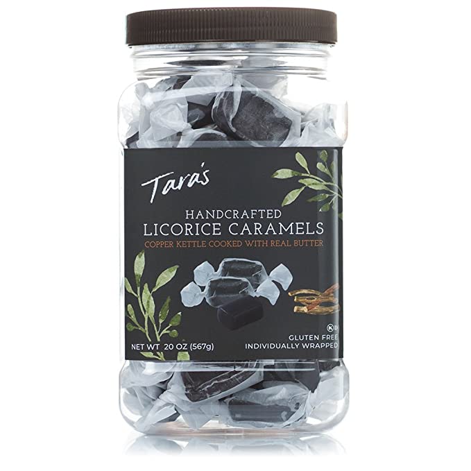 Photo 1 of 2PC LOT
Tara's All Natural Handcrafted Gourmet Black Licorice Caramel: Small Batch, Kettle Cooked, Creamy & Individually Wrapped - 20 Ounce, EXP 04/02/2022, 2 COUNT