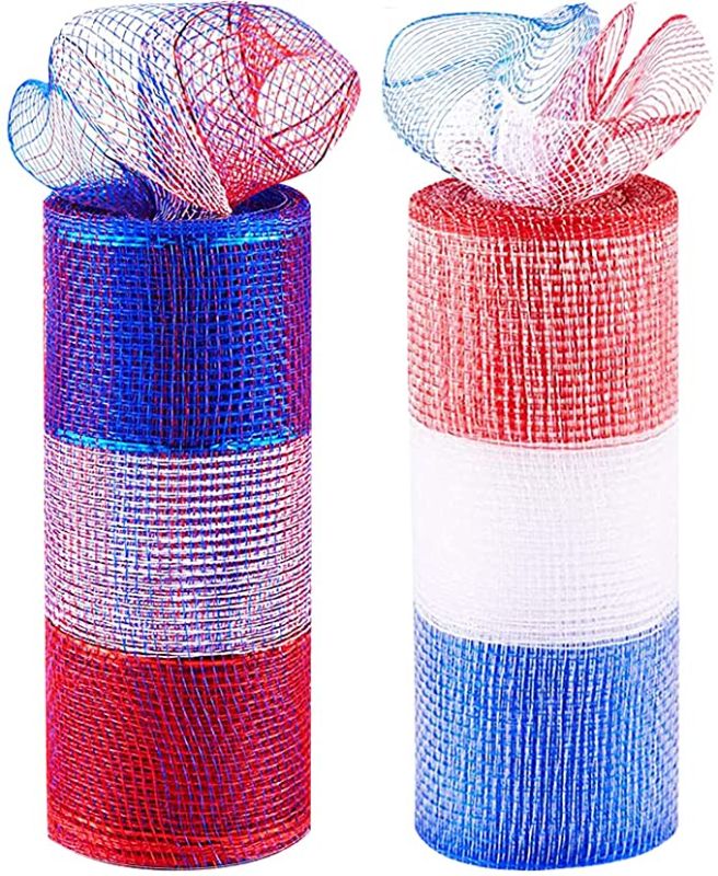 Photo 1 of 2PC LOIT
Aflyu 2 Roll Patriotic Tulle Roll Independence Day Poly Mesh Ribbon for 4th ofr July Wreath Decoration (Color A, 6 INCHES)

Flagsky Professional Barber Cape,Polyester Hair Cutting Salon Cape,Water And Stain Resistant Apron,Cutting Hair Beard Hair