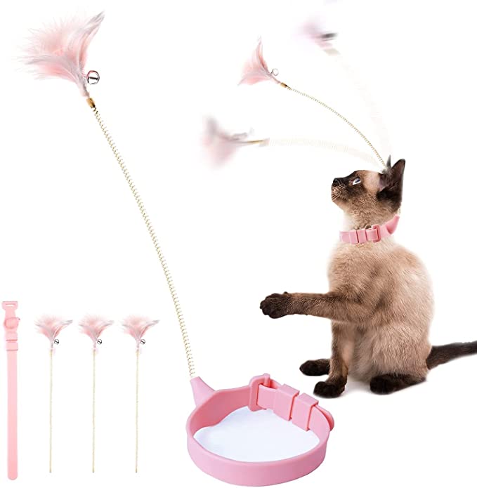 Photo 1 of 2PC LOT
Interactive Feather Cat Toys for Indoor Outdoor Cats, Cat Toy Spring Wand, Multi-Play Cat Wand

Tvakkera Cat Clothes Easter Bunny Costume for Pets, Dogs Clothes Halloween Cosplay Rabbit Hoodie for Puppy and Kitty, SIZE XL