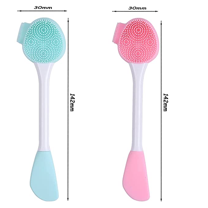 Photo 3 of 4PC LOT
Spclsim Silicone Back Scrubber for Shower Silicone Bath Body Scrubber Brush Silicone Face Exfoliator Scrubber Exfoliating Bath Body Brush for Men and Women (Pink Body Scrubber Sponge)

Xiying 2pc Silicone Face Mask Brush Double-Ended Soft Facial M