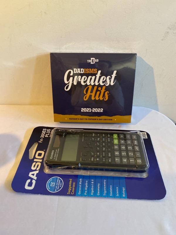 Photo 3 of 2PC LOT
Dad-ISMS 2022 Day-to-Day Calendar | Daily Dad Joke 2022 Desk Calendar | Best Funny Gift Idea to Celebrate Dad

Casio fx-300ESPLUS2 2nd Edition, Standard Scientific Calculator, Black