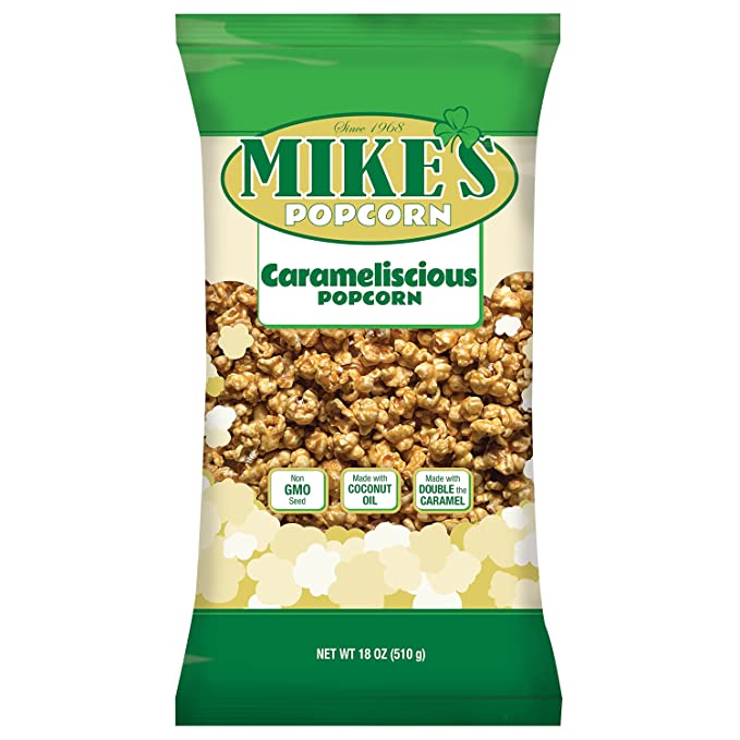 Photo 1 of 3PC LOT
Mike's Popcorn, Carameliscious, 18-Ounce, EXP 11/02/2021, 3 COUNT