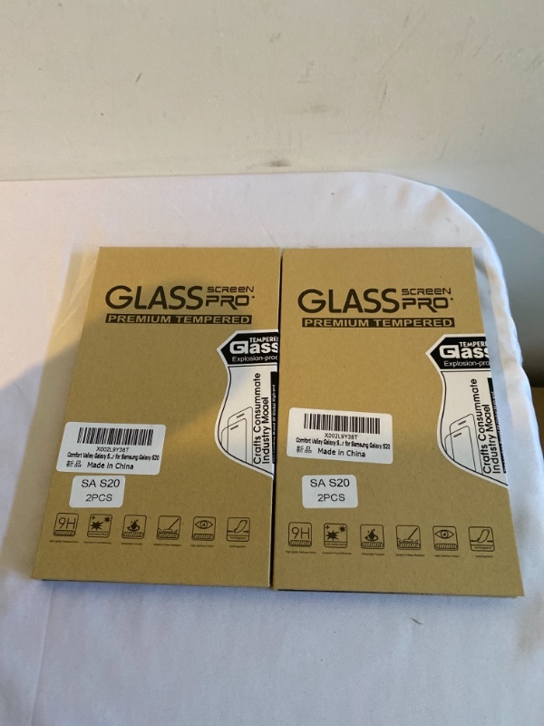 Photo 1 of 2PC LOT
Galaxy S20 5G Screen Protector,Full Coverage Tempered Glass[2 Pack][3D Curved Glass]?Solution for Ultrasonic Fingerprint?Tempered Glass Screen Protector Suitable for Galaxy S20 5G, 2 COUNT