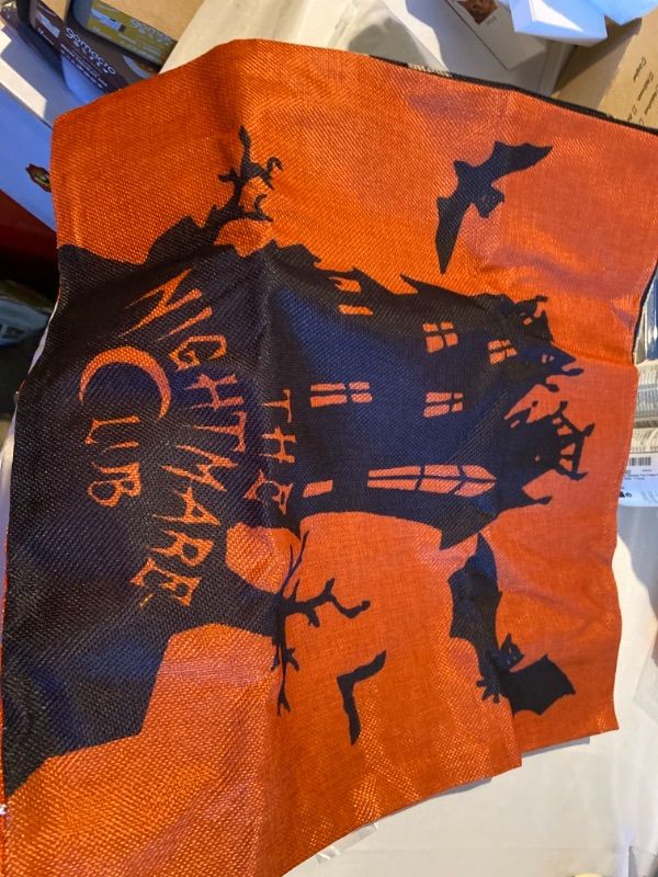 Photo 2 of 4PC HALLOWEEN PILLOW CASE, ORANGE AND BLACK