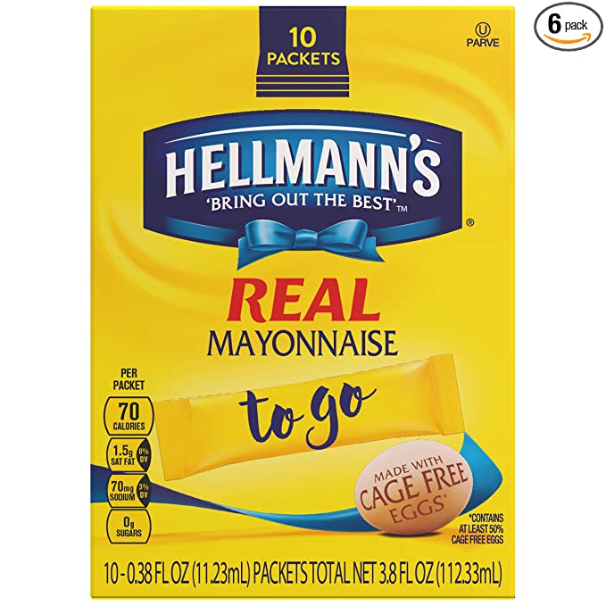 Photo 1 of 2PC LOT
Hellmann's Real Mayonnaise For a Creamy Condiment for Sandwiches and Simple Meals Mayonnaise To Go Packets Gluten Free 3.8 oz 10 Count, Pack of 6, EXP 11/17/2021

Simple Mills Almond Flour, Gluten Free Chocolate Cake Baking Mix, Muffin Pan Ready M