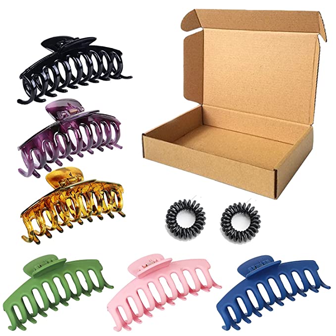 Photo 1 of 2PC LOT
Large Claw Hair Clips, Sincika 6 PCS Big Claw Clips for Women and Girls, 4.3 Inch Large Hair Claw Clip for Thick Hair, Strong Hold Perfect for Women, Barrettes for Long Hair, Fashion Hair Clamps Accessories

kisslala Korean Made Extra Durable Pant