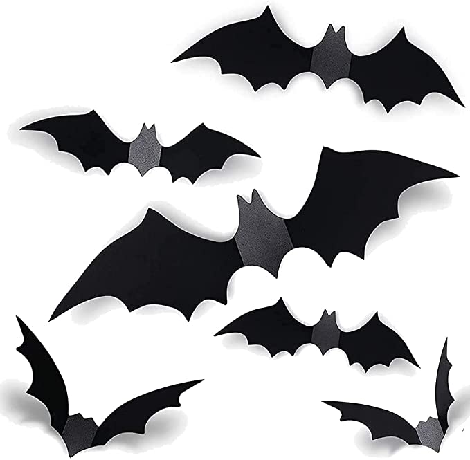 Photo 1 of 4PC LOT
Halloween Window Decorations, 60 PCS PVC 3D 4 Sizes Realistic Scary Bats Window Decal Wall Stickers for Home Bathroom Indoor Hallowmas Decoration Party Supplies, 4 COUNT
