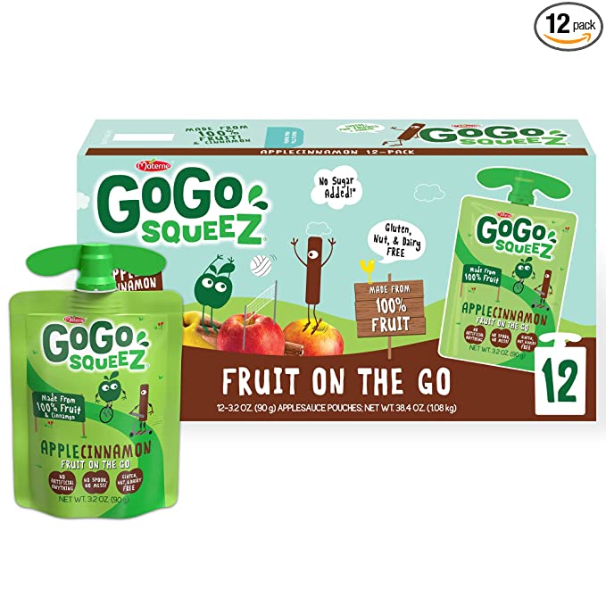 Photo 1 of 2PC LOT
GoGo squeeZ Fruit on the Go, Apple Cinnamon, 3.2 oz. (12 Pouches) - Tasty Kids Applesauce Snacks Made from Apples & Cinnamon - Gluten Free Snacks for Kids - Nut & Dairy Free - Vegan Snacks, EXP 12/12/2021

Utz Honey Wheat Braided Pretzel Twists – 