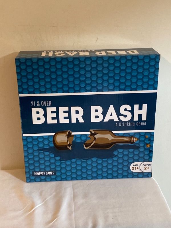 Photo 2 of Beer Bash: A Drinking Party Game | Poke Out Blocks but Don't let The Beer Bottle Drop
FACTORY SEALED, PACKAGING HAS DRIED SUBSTANCE ON IT