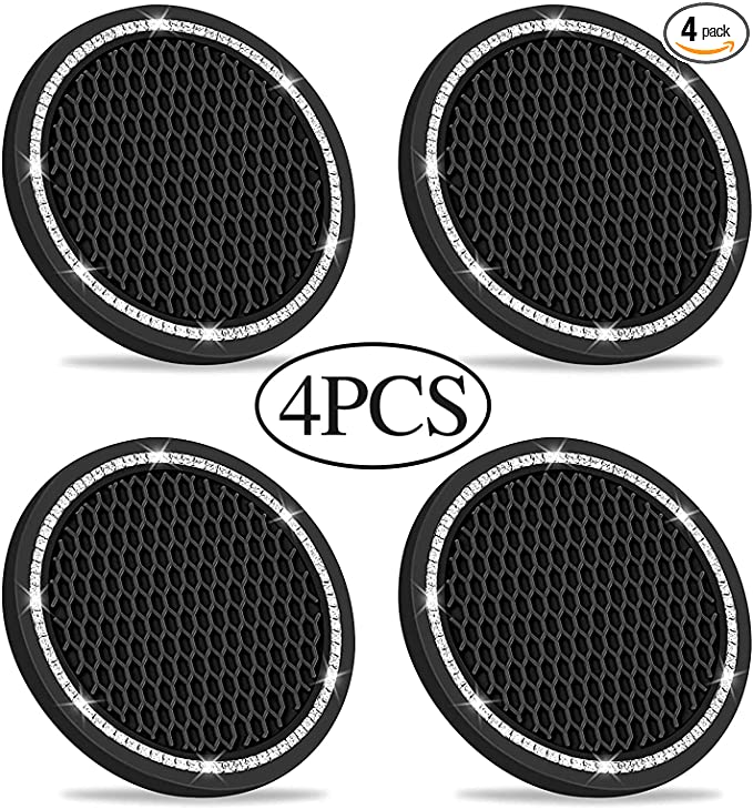 Photo 1 of 2PC LOT
Car Coasters 4PCS, Anti Slip Cup Holder Insert Coaster 2.75 inch, Suitable for Most Car Interior, Car Bling for Women,Party,Birthday,Gift(Black)
2 COUNT, 4PCS