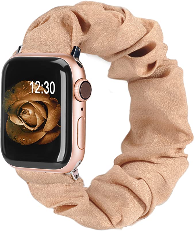 Photo 1 of 2PC LOT
TOYOUTHS Compatible with Apple Watch Band Scrunchies 38mm Cloth Soft Pattern Printed Fabric Bracelet Women Rose Gold IWatch Cute Elastic Scrunchy Bands 40mm Series SE 6 5 4 3 2 1(Beige S)

EMERLY Messy Bun Hair Piece Thick Scrunchy DIY Wrap Around